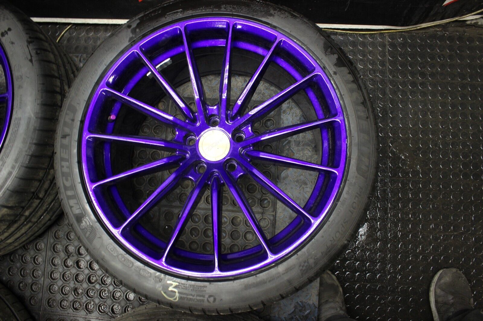 NISSAN GTR R35 GT-R SPEC MRR GF6 RIMS SET WHEEL RIMS STAGGERED 5X114.3 Michelin