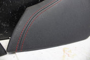 2011 NISSAN 370Z NISMO CONSOLE KNEE PAD TRIM COVER PAIR LEATHER RED STITCHES OEM