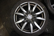 NISSAN GTR R35 FRONT & REAR RIM SET ALLOY WHEEL RIMS GREY OEM STAGGERED