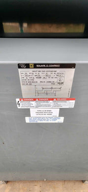 Square D Three Phase Transformer 500KVA H.V. 528Y/305 L.V. 480Y/277