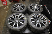 NISSAN GTR R35 FRONT & REAR RIM SET ALLOY WHEEL RIMS GREY OEM STAGGERED