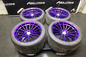 NISSAN GTR R35 GT-R SPEC MRR GF6 RIMS SET WHEEL RIMS STAGGERED 5X114.3 Michelin