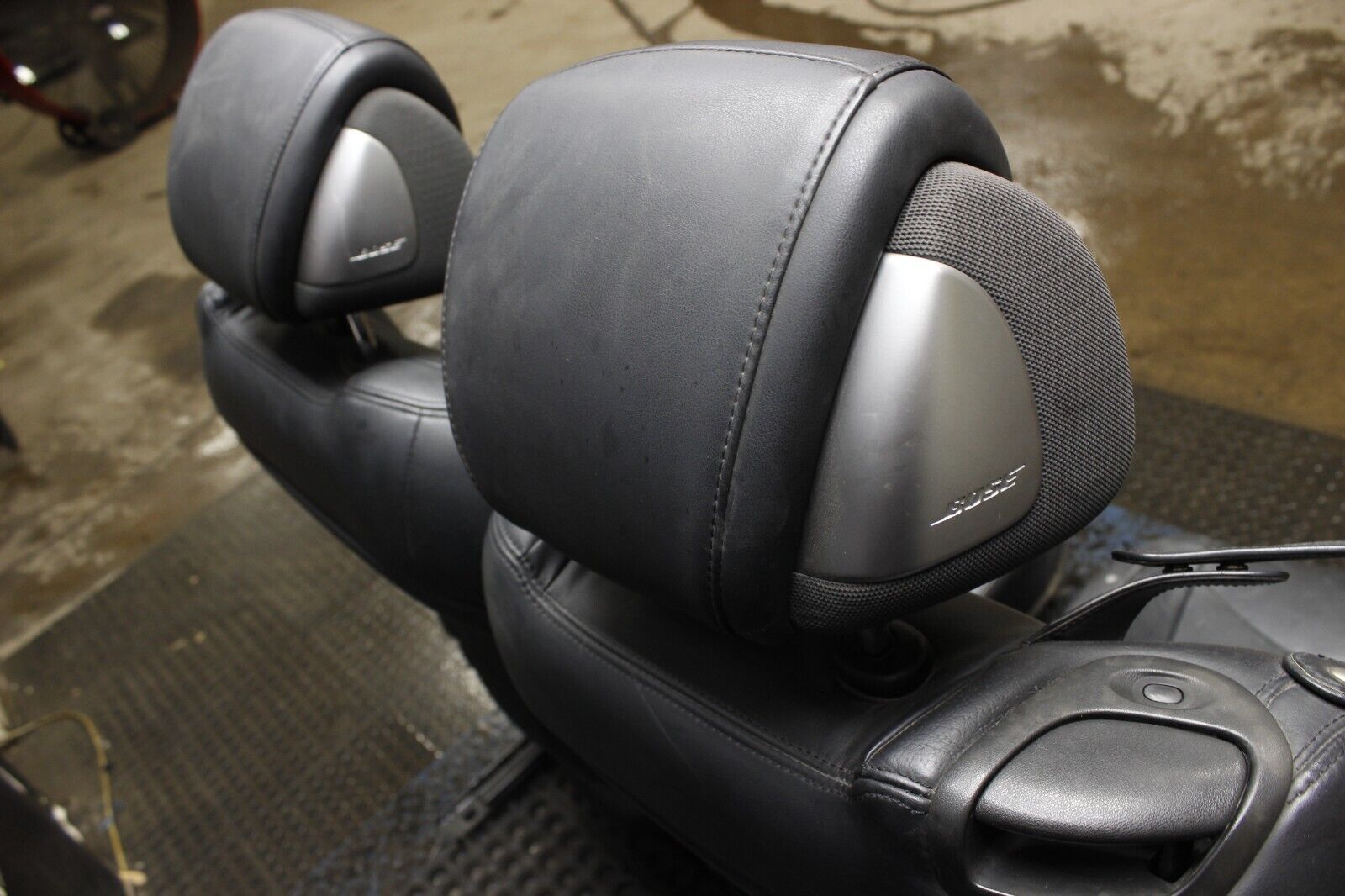 2009-2013 Infiniti G37 Convertible Seats Pair OEM Black Leather