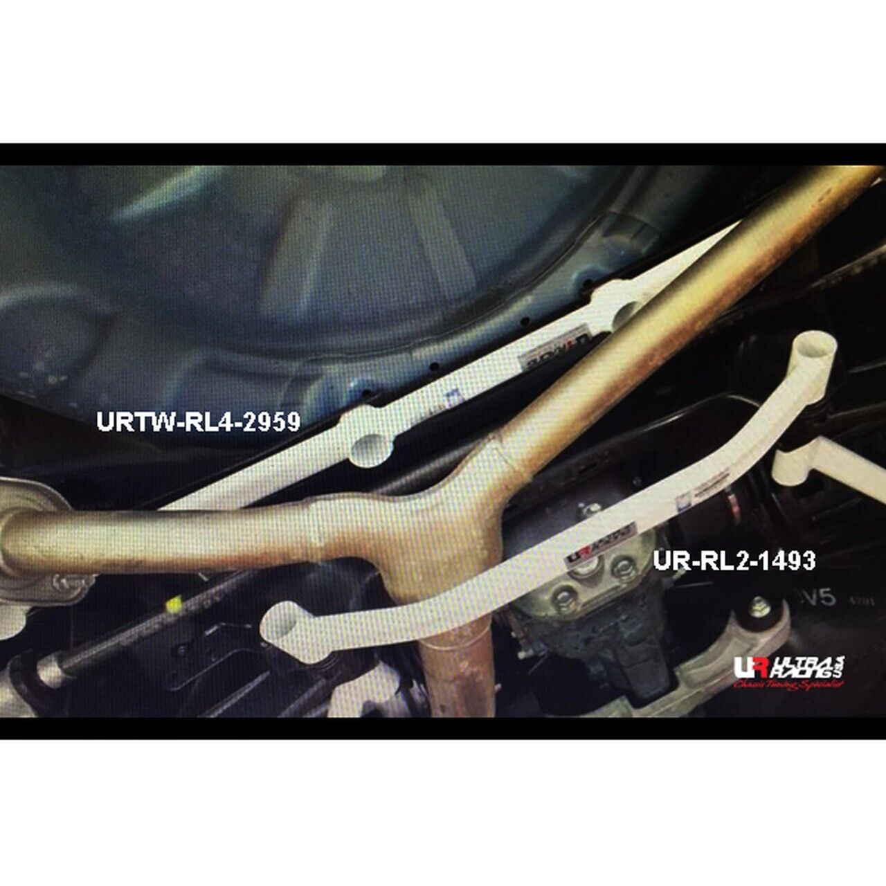 ULTRA RACING SUBARU WRX SEDAN (GH) 2008-2014 REAR LOWER BRACE BAR (4 POINT)