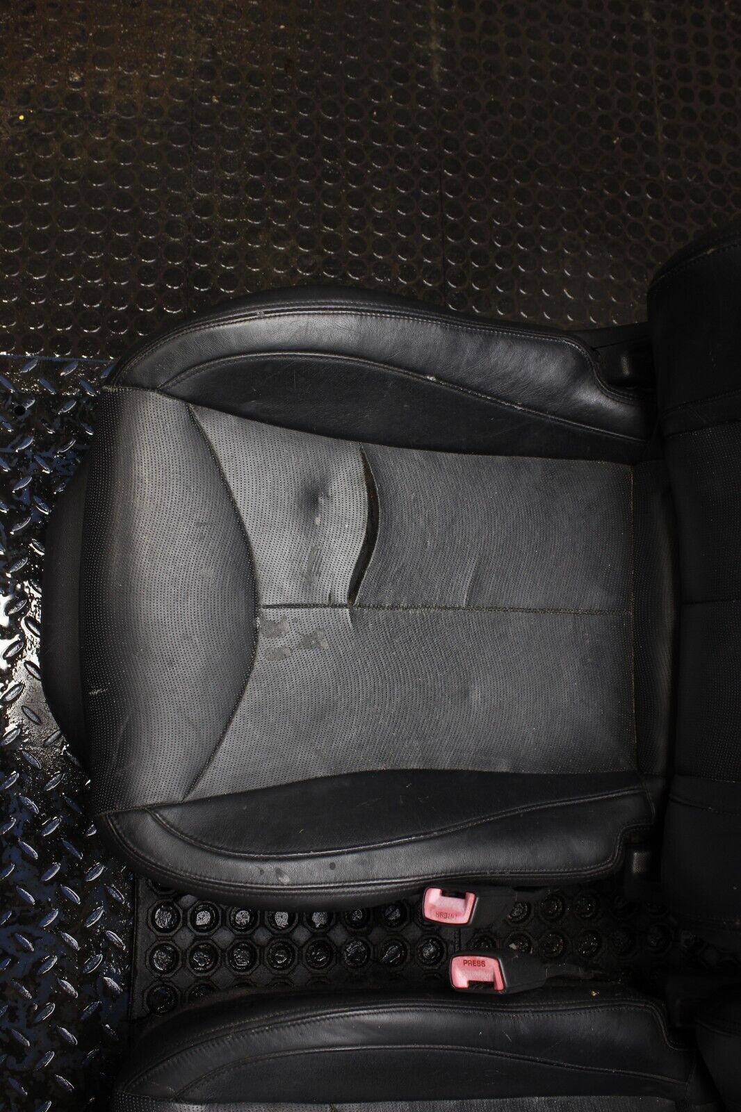 2009-2013 Infiniti G37 Convertible Seats Pair OEM Black Leather