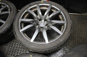 NISSAN GTR R35 FRONT & REAR RIM SET ALLOY WHEEL RIMS GREY OEM STAGGERED