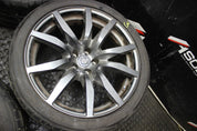 NISSAN GTR R35 FRONT & REAR RIM SET ALLOY WHEEL RIMS GREY OEM STAGGERED