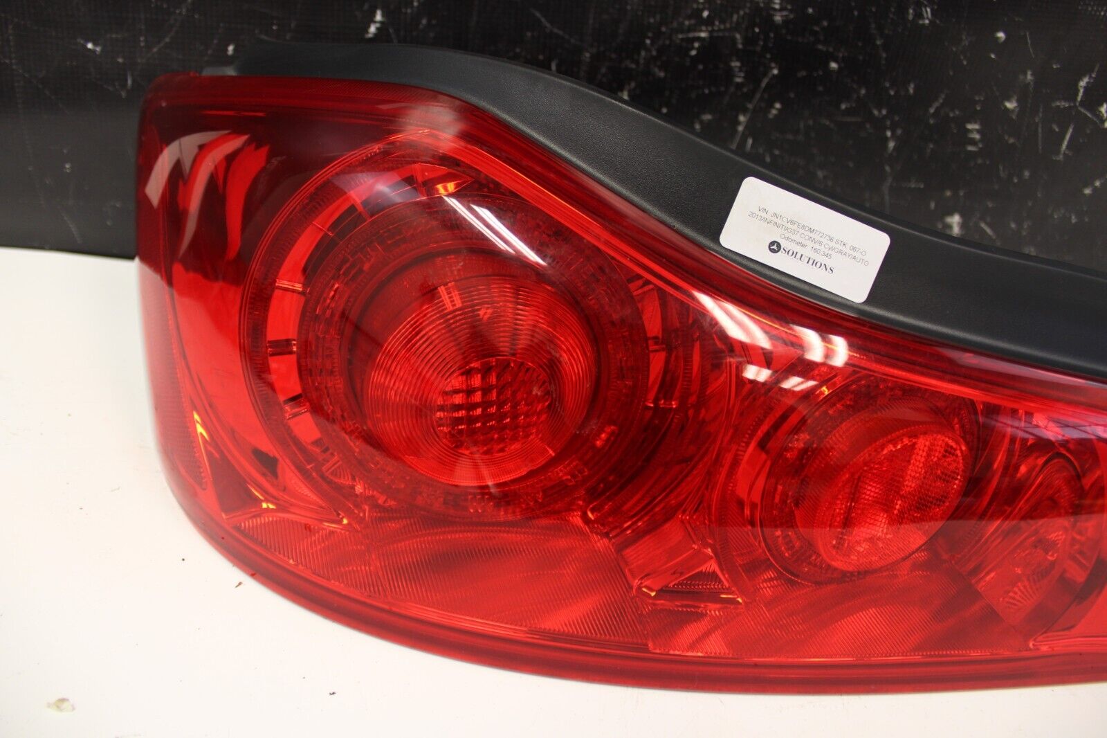 2013 INFINITI G37 CONVERTIBLE TAIL LIGHTS SET OEM