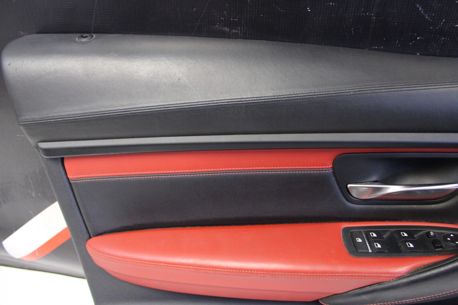 BMW M3 F80 Sakhir Orange Leather Interior Door Panels Set 2016 - 2017 Oem