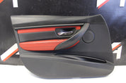 BMW M3 F80 Sakhir Orange Leather Interior Door Panels Set 2016 - 2017 Oem