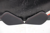 2011 NISSAN 370Z NISMO CONSOLE KNEE PAD TRIM COVER PAIR LEATHER RED STITCHES OEM