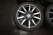 NISSAN GTR R35 FRONT & REAR RIM SET ALLOY WHEEL RIMS GREY OEM STAGGERED