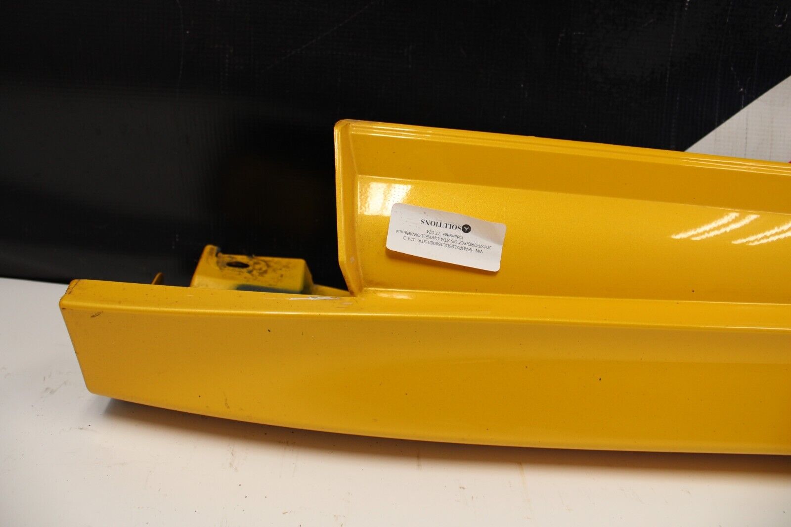 2013 Ford Focus ST Left Driver Side Skirt Rocker Panel Molding Yellow