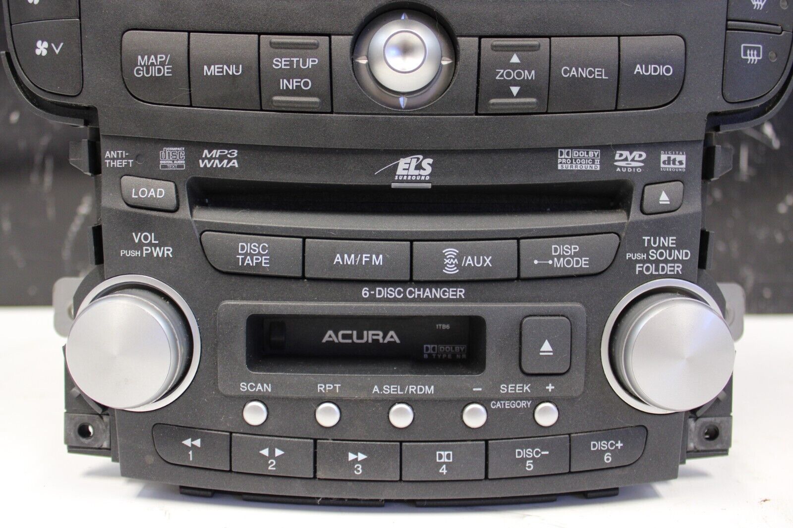 2007-2008 ACURA TL Type S AM-FM Radio CD Navigation GPS Info Display OEM